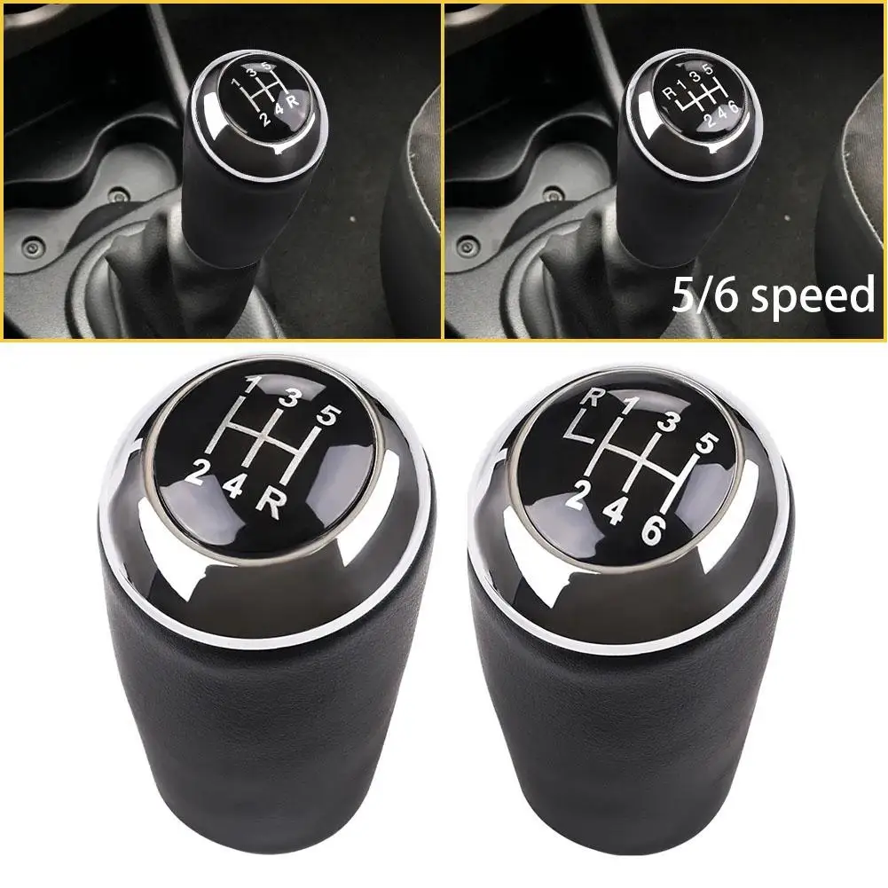 Gear Shift Knob for MAZDA Vehicles Fits Models 3 BK BL 5 CR CW 6 II For GH CX7 ER PU Leather for Enhanced Grip