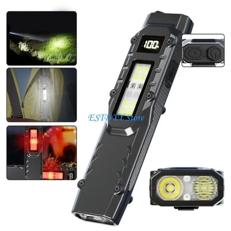 

G6DE Portable Flashlights with Pen Clip Pocket Lamp Outdoor Emergency Light