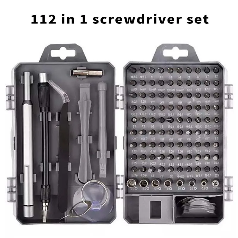 

112 In 1 Screwdriver Set Multifunctional Repair Hand Tools Precision Screw Driver Bit Kit for PC Laptop Phone Repair Screwdriver