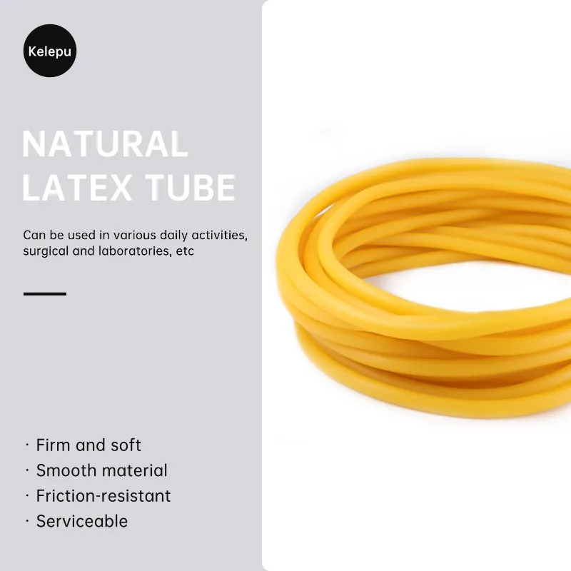 3/5/10Meters Yellow Latex Rubber Hose ID1.6mm ~ 18mm Surgical Medical Speargun Band Elastic Slingshot Catapult Tension Belt Band