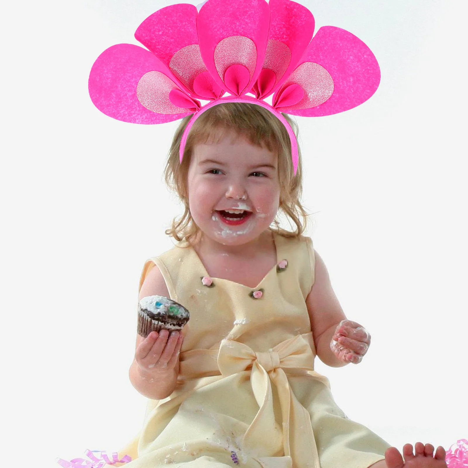 

Flower Petal Headband Large Floral Decoration Birthday Party Cosplay Stage Performance Fun Headwear for Adults Kids