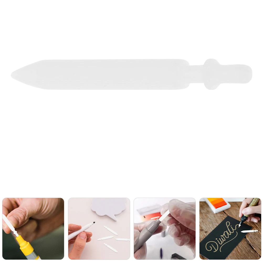 100 قطعة قلم طلاء أكريليك بديل 0.7 مللي متر نصائح ماركر نايلون كتابة سلسة سهلة الاستبدال مناسبة لقلم تحديد الزيت