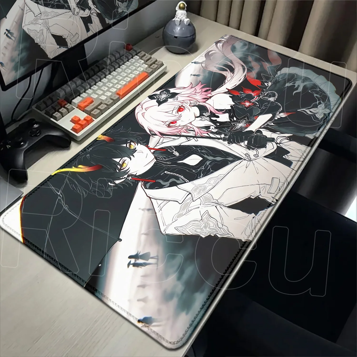 

HD Print Honkai Star Rail Evernight Computer Mouse Pad Desk Office XXL Pc Cabinet Keyboard Pad Anime Large March 7th Gaming Mats