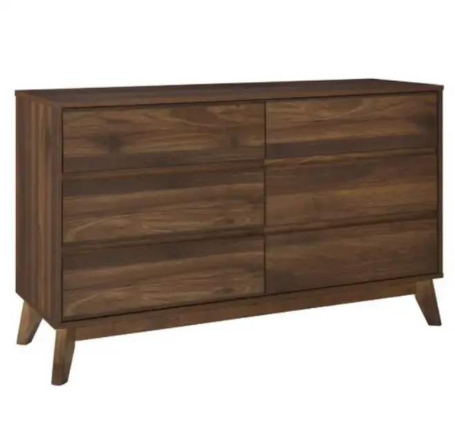 Modern 3-Drawer Wooden Chest of Drawers MDF Panel Living Room Furniture Cabinets for Bedroom or Home Use