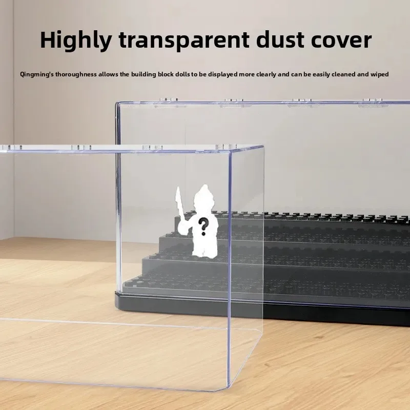 Compatible Building Block Display Box, Detachable Step Transparent Acrylic Dustproof Humanoid Doll, Doll Assembling Gift. - view 6