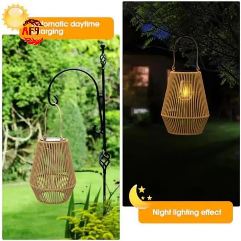 

AF90-2Pcs Solar Lanterns Solar Powered Outdoor Waterproof Lights For Decorating Garden Yard Patio