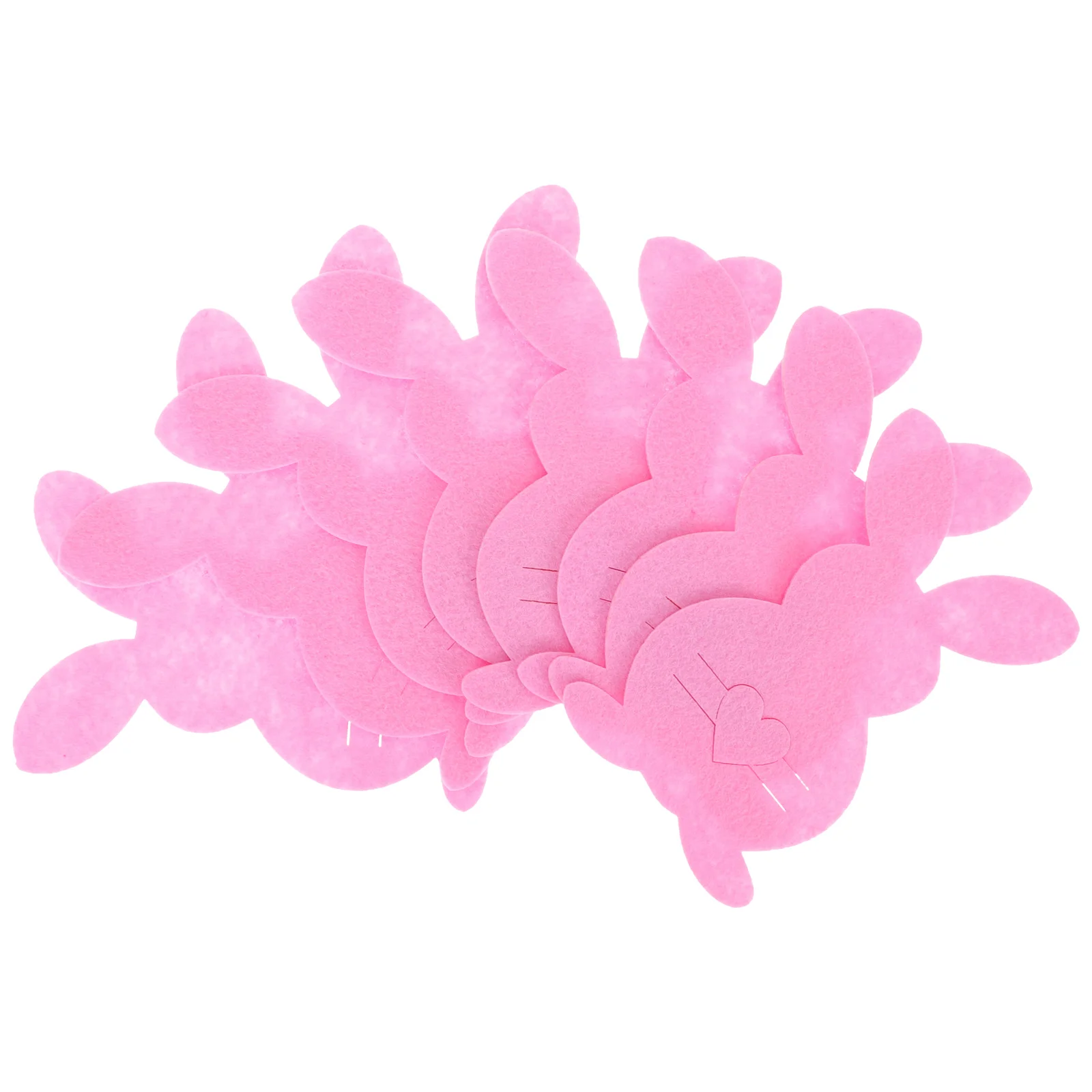 

8 Pcs Cutlery Bags Non-woven Fabric Easter Bunny Shaped Fork Storage Silverware Tableware Holder