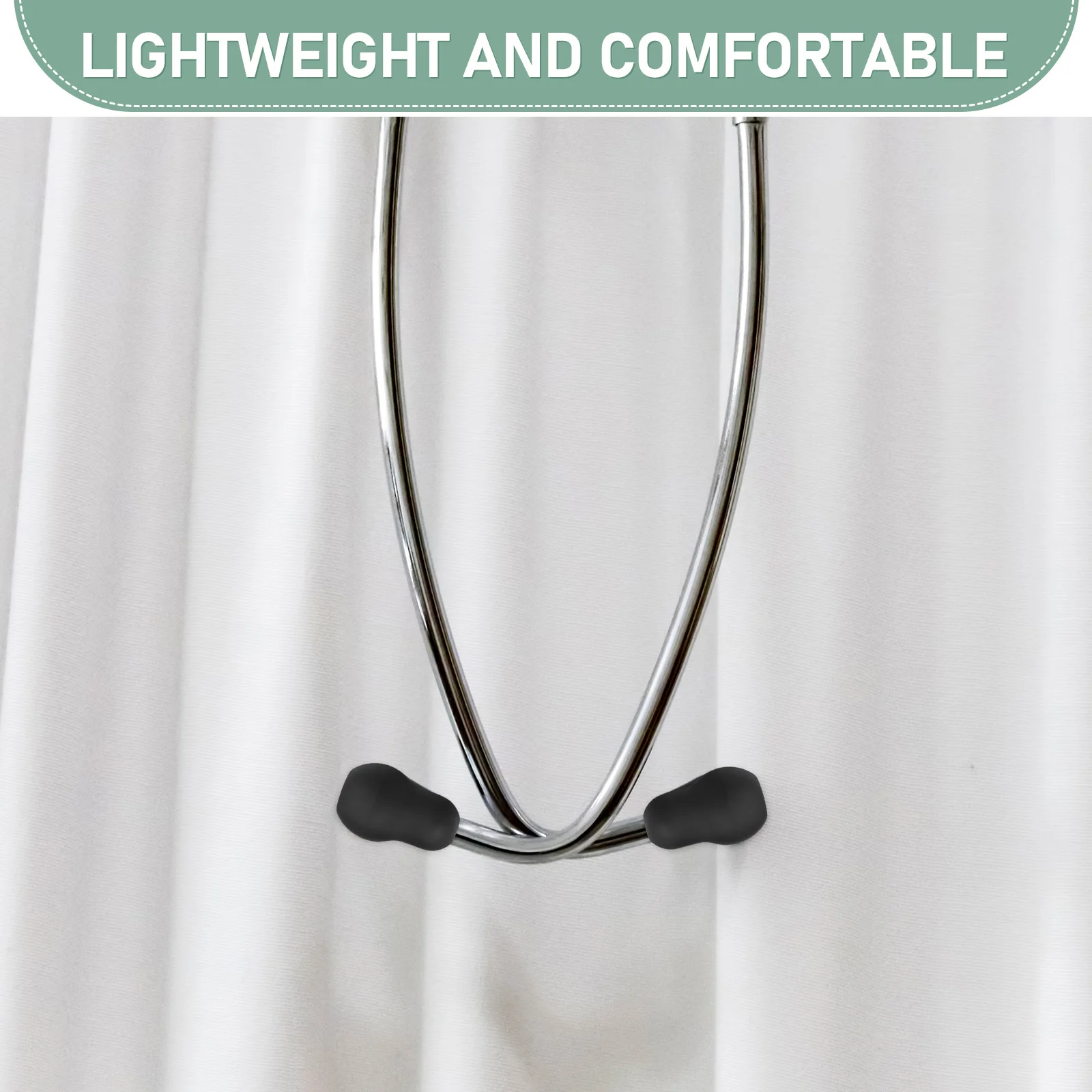 4Pcs Stethoscope Cover Earplugs Reusable Silicone Earbud Tips For Stethoscopes Fittings Sealing Stoscope White Black