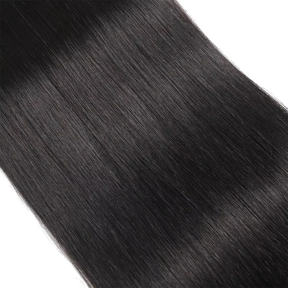 Straight Hair Brazilian Straight Human Hair Weave Bundles Natural Black /3/4 pcs/lot 100% Human Hair BundlesBrazil Hair ﻿ ﻿ ﻿ image 4