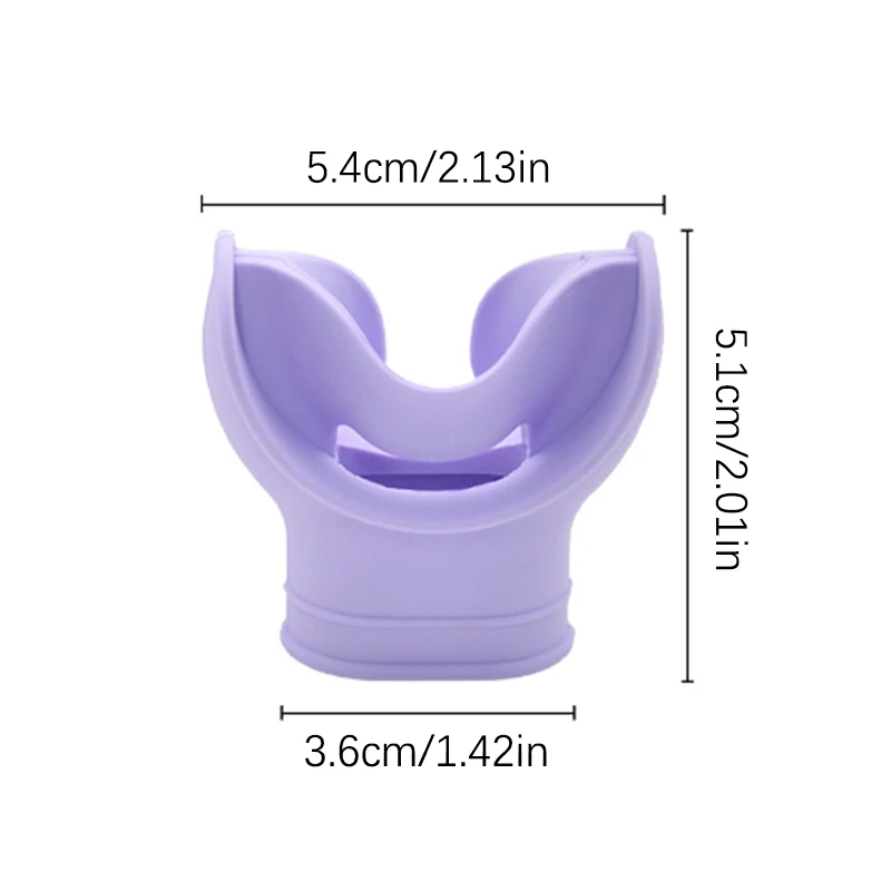 Silikon-Schnorchel-Mundstück, bequem, zum Tauchen, Atemregler, Mundstück-Abdeckung, Oktopus-Halter, einfach zu bedienen