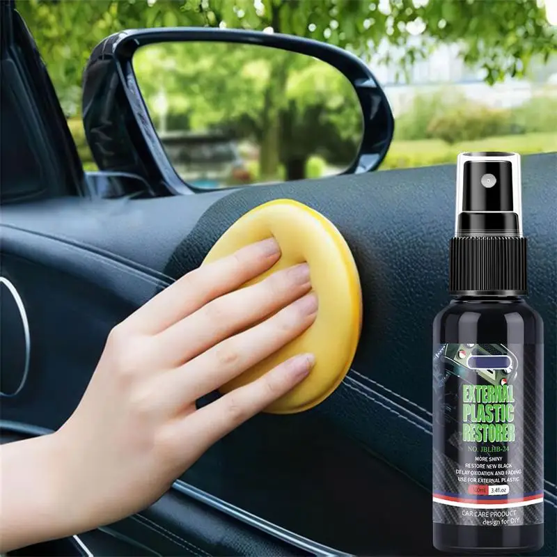 Trim Restorer For Cars Interior Restorer Coating Agent Revitalizing Agent Automotive Restoring Liquid Car Detailing Cleaning
