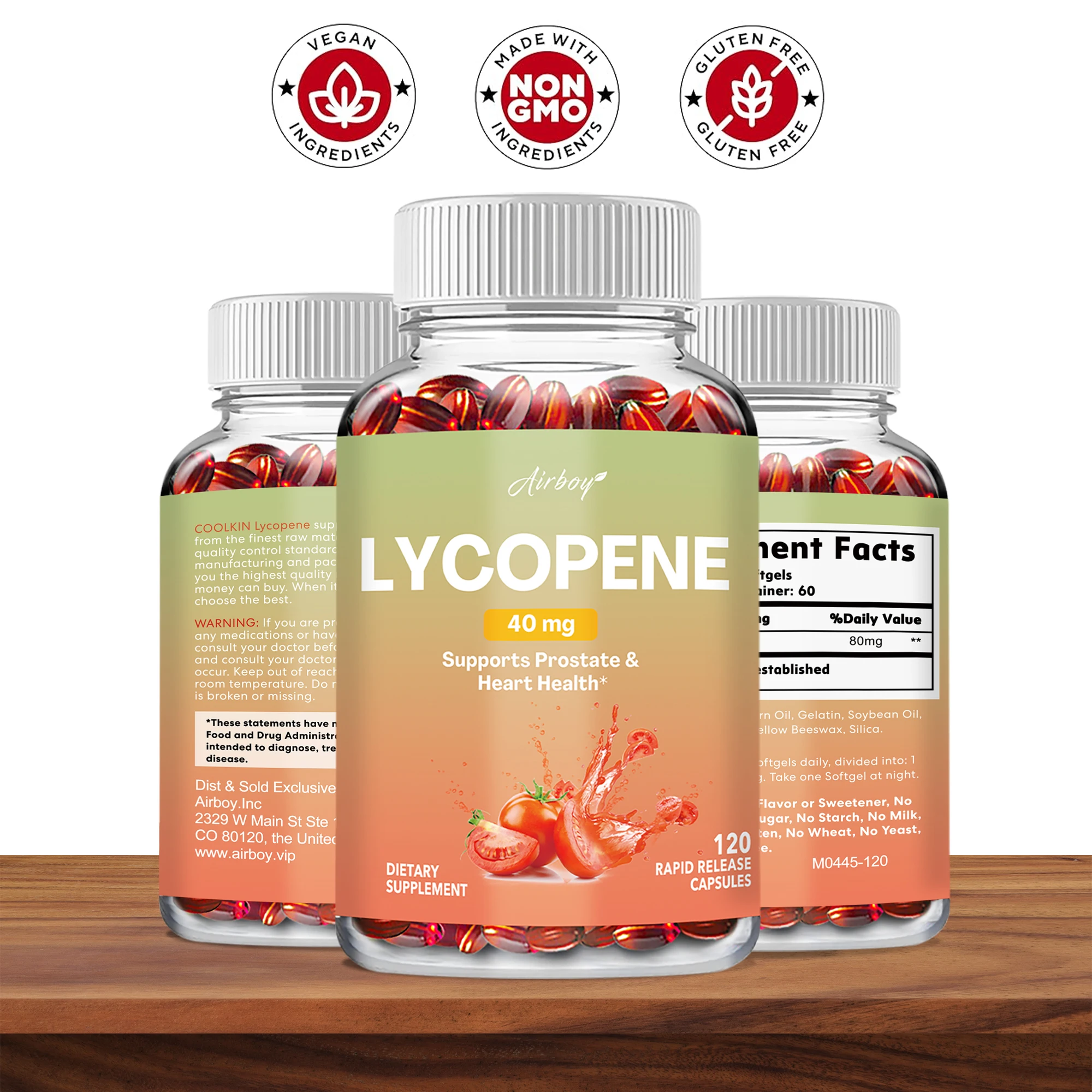 Lycopene - Prostate and Heart Health Support Enhance Immunity, Urinary Tract Health