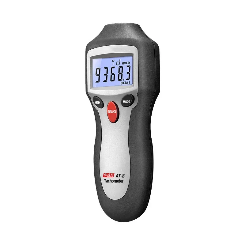 AT-8 Tachometer Handheld Non-contact Laser Tachometer Car Tire Tachometer Speed Tester Motor Speed Tester