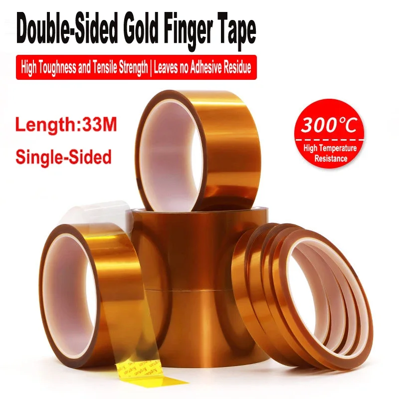 Gold High Temperature Heat BGA Tape Thermal Insulation Tape Electronics Board Protection Polyimide Adhesive Insulating Tape