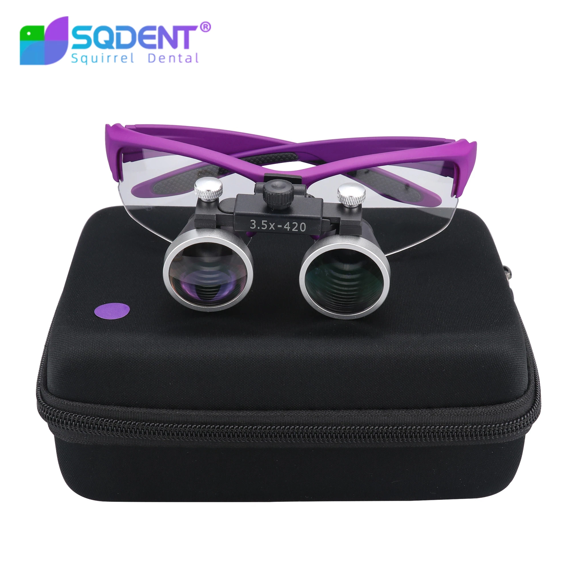 2.5X/3.5X 420mm Dental Loupes Dental Magnifier Dental Lab Medical Loupes Magnification Binocular Headlight Headlamp