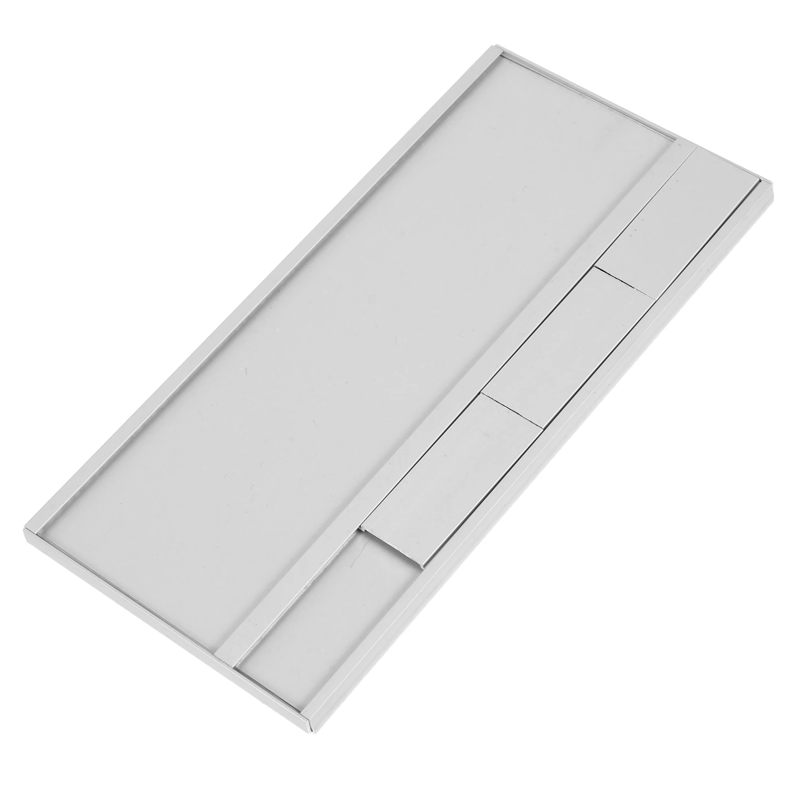 

Labels Workstation Sign Desk Name Plate Holder Business Plaques for Wall Silver Staff