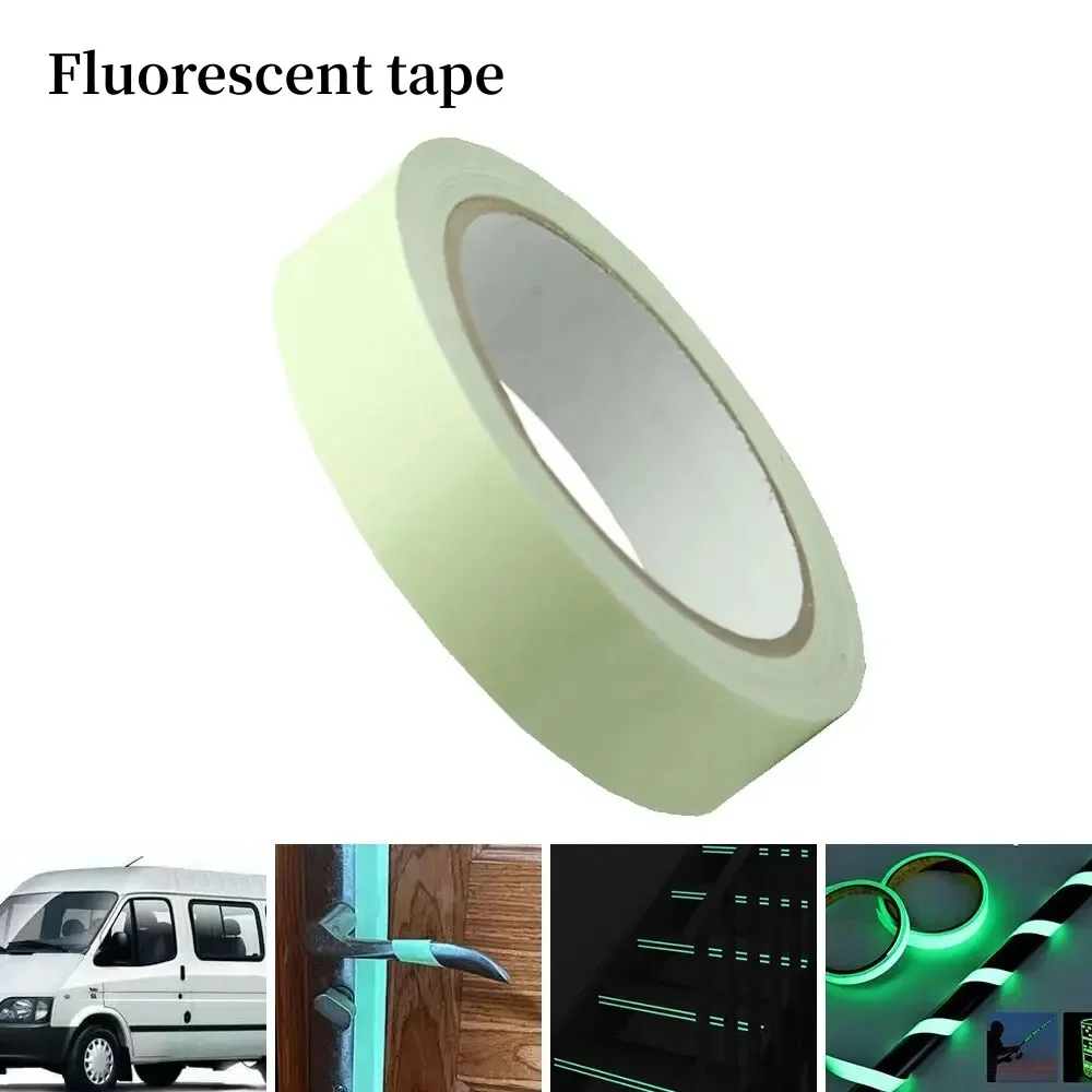 Fluorescent tape, strong adhesive waterproof night light sticker, suitable for night decoration, stairs, exit signs, 3 pieces