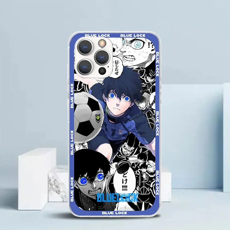 Anime Blue Lock Phone Case For IPhone 16 17 Air 16E 15 14 Plus 13 Mini 12 11 Pro Max 7 8 + SE 2020 Soft TPU Back Cover 16 17 Air