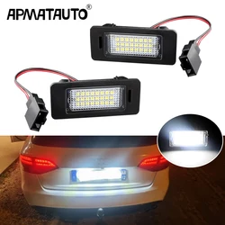 2 Stuks Auto Canbus Led Kentekenplaatverlichting Lamp Voor Audi A1 2011-2017,A4 (B8) 4D/5D 2008-2012,A4 (B8) Allroad 2010-2013