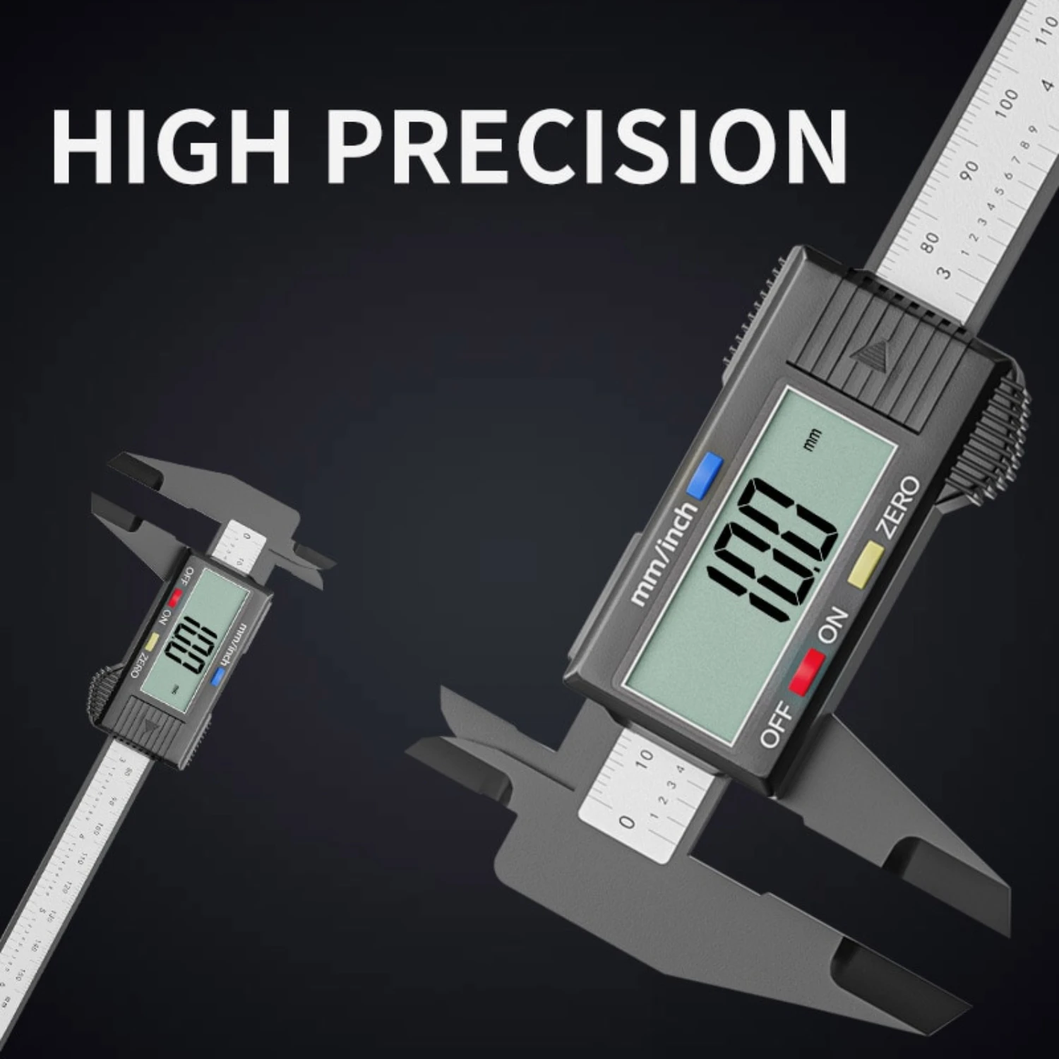 150mm 0.1mm Digital Caliper 6 Inch Electronic Vernier Caliper Measuring Tool Calliper Micrometer Digital Ruler