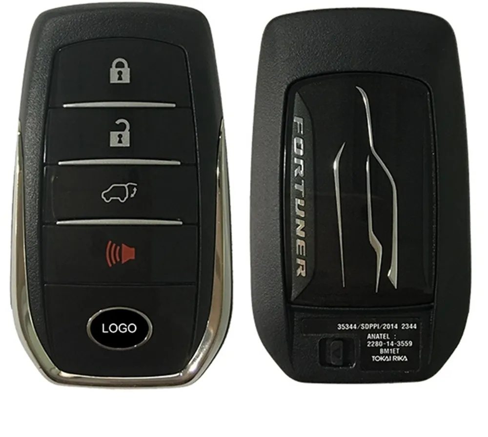 

CN007091 Fortuner 3+1button smart card(Tokai Riki) 312Mhz and 314.3Mhz BM1ET