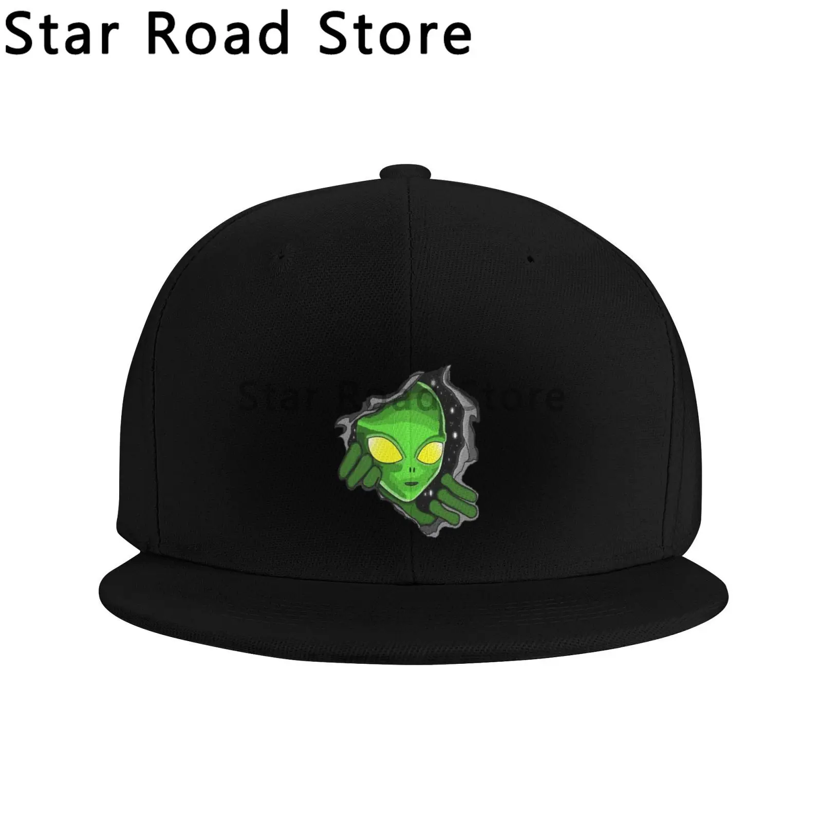 New Arrival Alien Patterned Baseball Cap Adjustable for Men and Women, Ideal Choice for Outdoor Fashion, Playful Patterned Hat