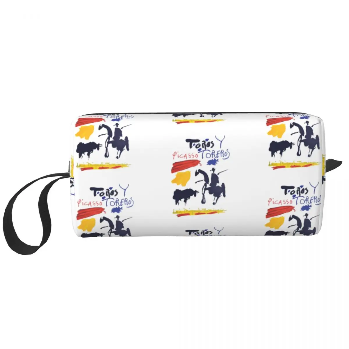 Custom Toros Y Toreros Toiletry Bag for Pablo Picasso Bulls and Bullfighters Cosmetic Makeup Beauty Storage Dopp Kit Box