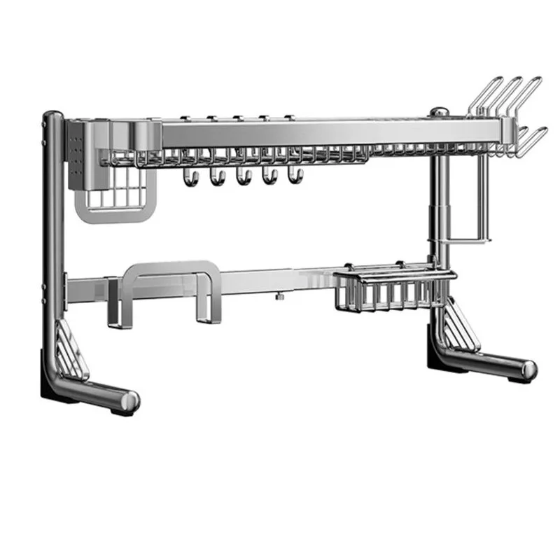 

304 stainless steel, telescopic sink rack, drain bowl rack