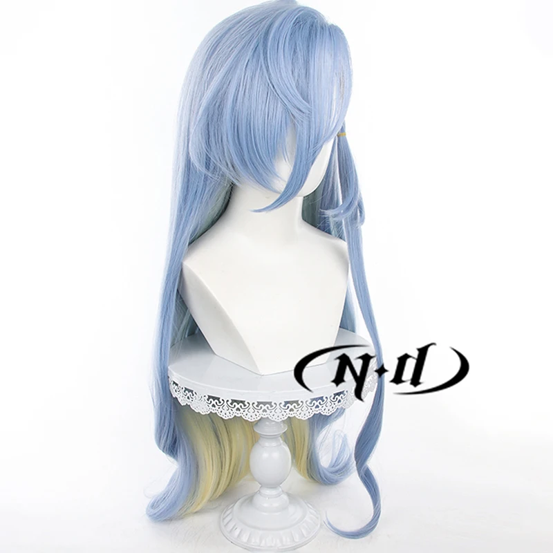 شعر مستعار لعبة ND عكسي 37 تأثيري لحفلة الهالوين المصورة ، شعر مستعار اصطناعي مقاوم للحرارة ، #6