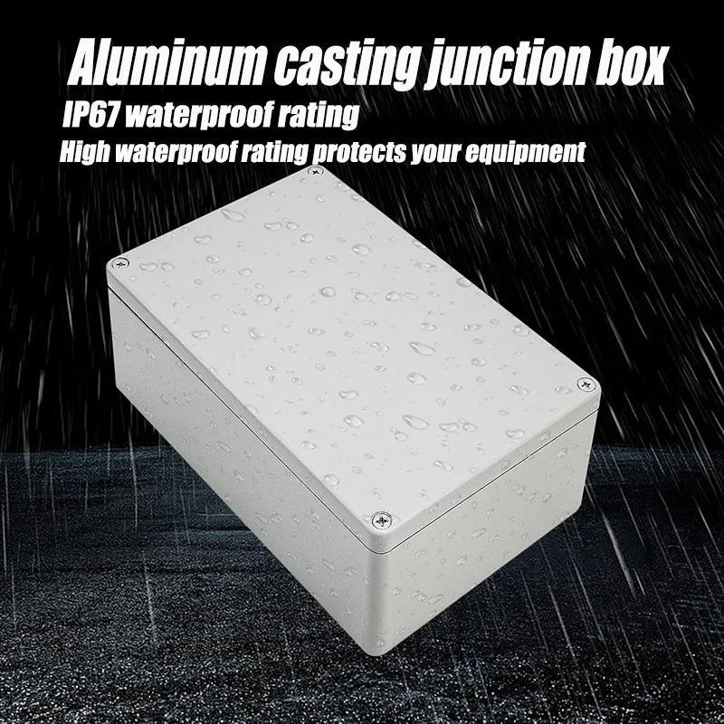 IP67 waterproof, cast aluminum wiring waterproof box for outdoor engineering explosion-proof power supply sealed box, button con