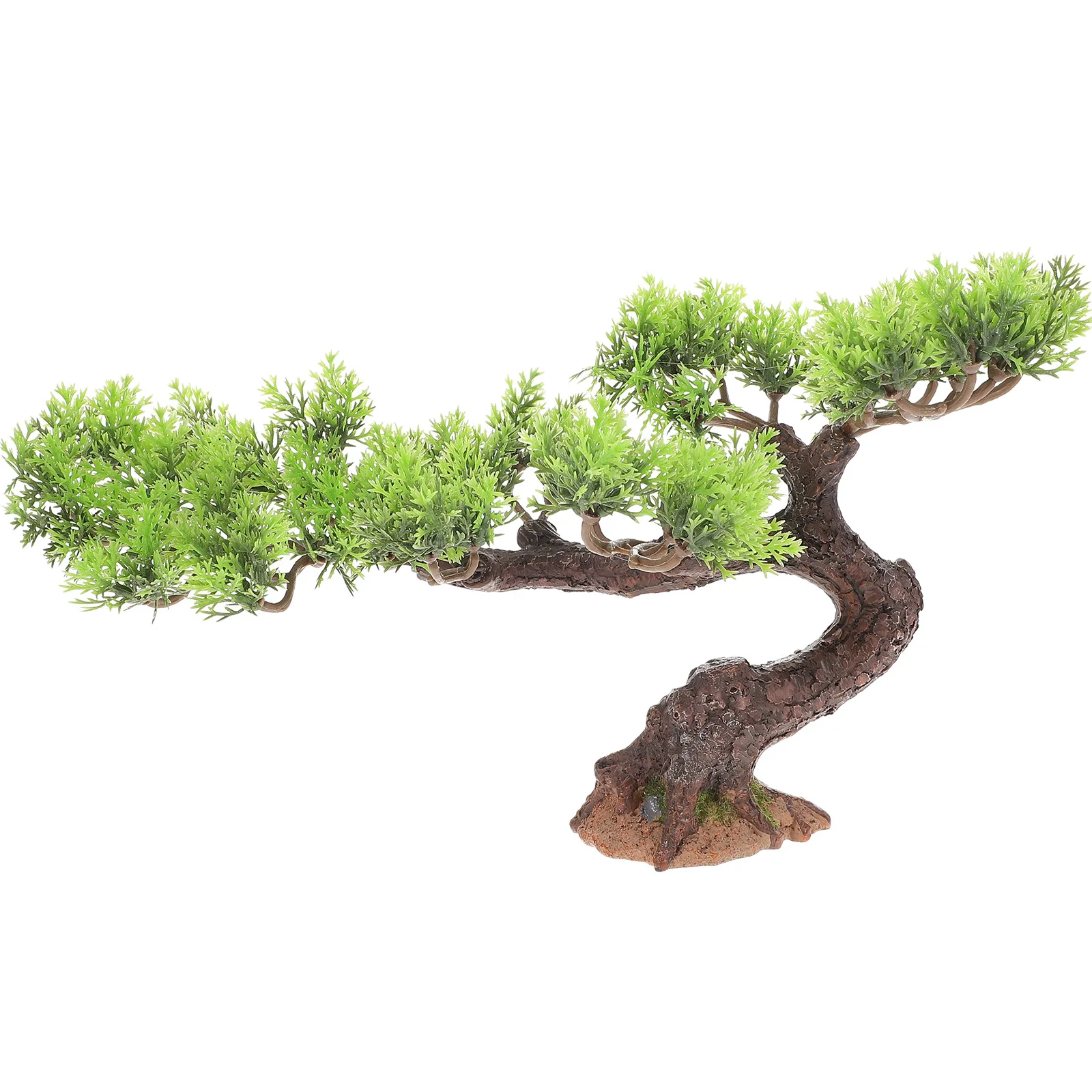 

Creative Mini Cliff Cypress Fake Resin Bonsai Decor For Home Office Indoor Sand Table Micro Landscape Ornament Desktop Tree