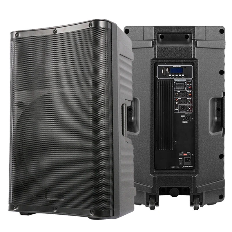 Accuracy Pro Audio CBJ15AQH 15 Inch Powered Speakers Audio System Sound Plastic Portable Professional Active Speakers