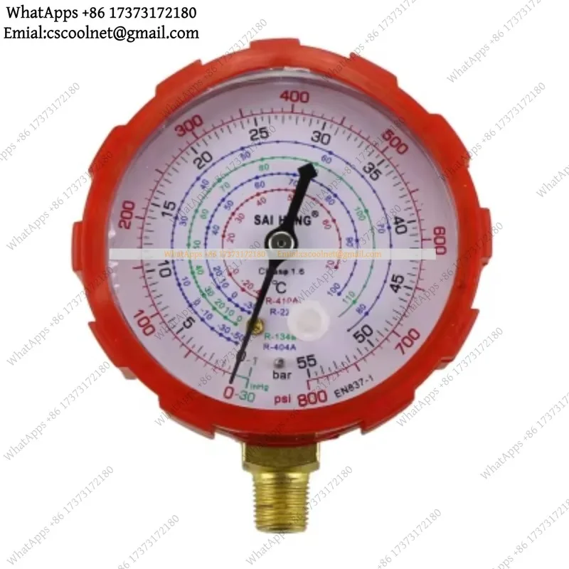 YX2 Air Conditioning Manifold Gauge Set High Low Pressure R134a R404a R22 R410a Refrigerant Manometer With Valve 500PSI 800PSI