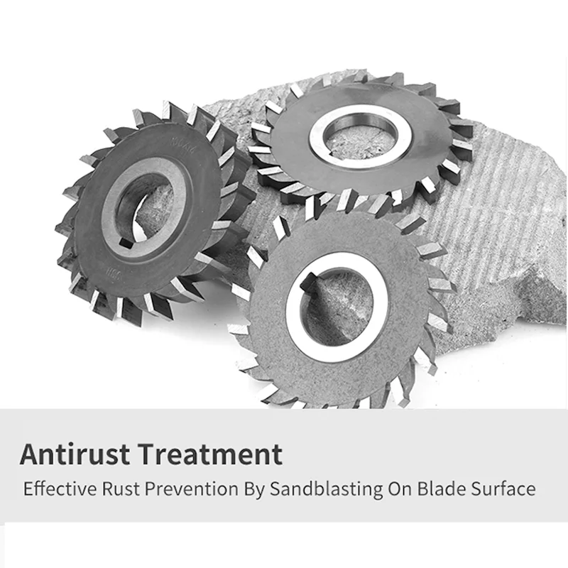 1 pz HSS fresa a lama a tre lati con denti dritti in acciaio ad alta velocità 50 63 75 80 100 125 130 150mm spessore 4mm-20mm