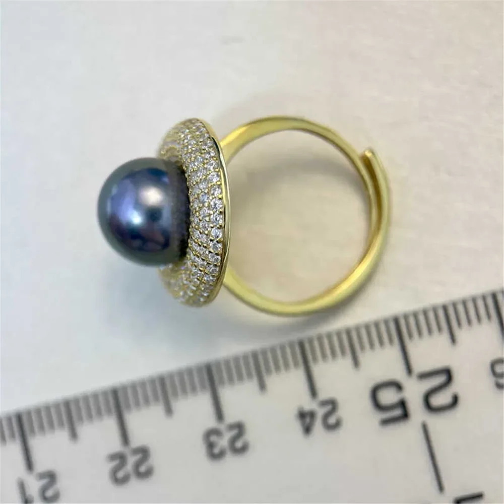 

Solid S925 Sterling Silver Pearl Ring Settings Findings & Accessories for Jewelry Making Bulk Wholesale Craft Supplies No Pearl