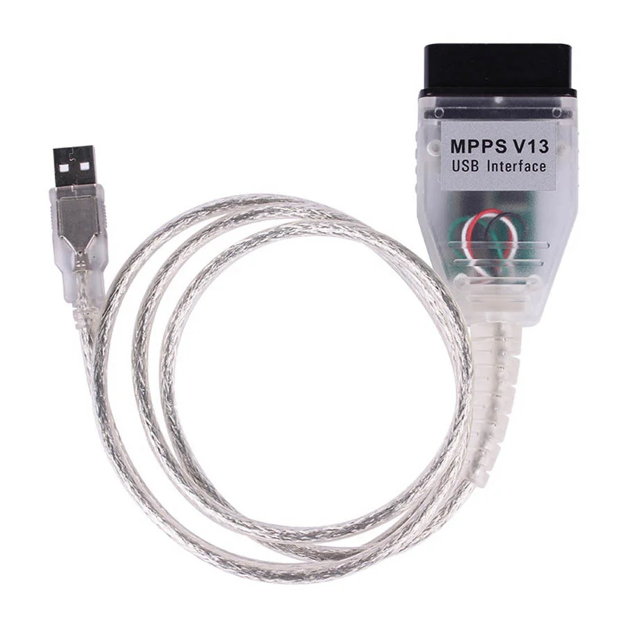 2024 Newst MPPS V13.02 V13 K CAN Flasher Chip Tuning ECU Programmer MPPS V13 OBD2 16Pin To USB Interface Auto Diagnostic Cable