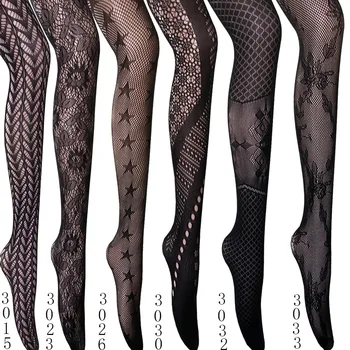 Gothic Fishnet Lace Tights 1