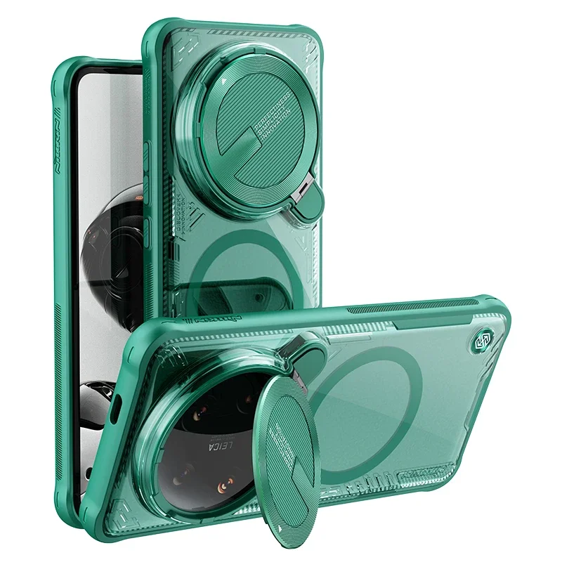 for Xiaomi Mi 14 Ultra 5G NILLKIN case iceblade Prop Magsafe Magnetic Charging Adapt Lens Camera Protection Back cover