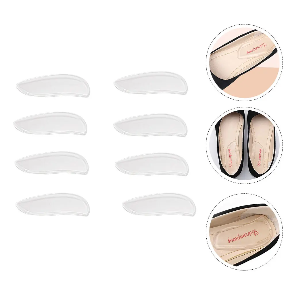 

4 Pairs Orthopedic Pad Gel Shoe Inserts Foot Pads Heel Cups Cushion for Shoes Feet Crease Insoles Corrective Protectors