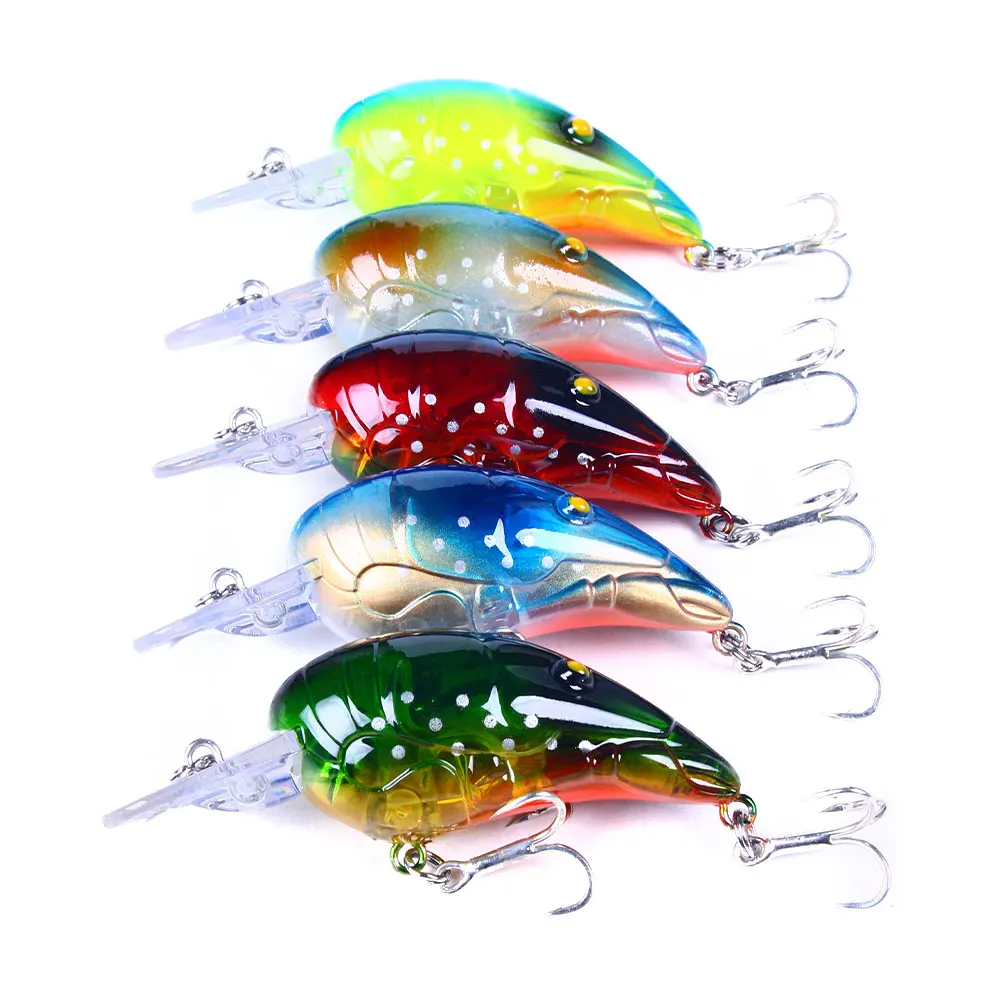 1 Stück/Schwimmender Crankbait-Wobbler, Rasselköder, Tiefe 0,3–1,5 m, Mausmodell, 3D-Augen, Jerkbait, Kunstköder aus Kunststoff, 7 cm