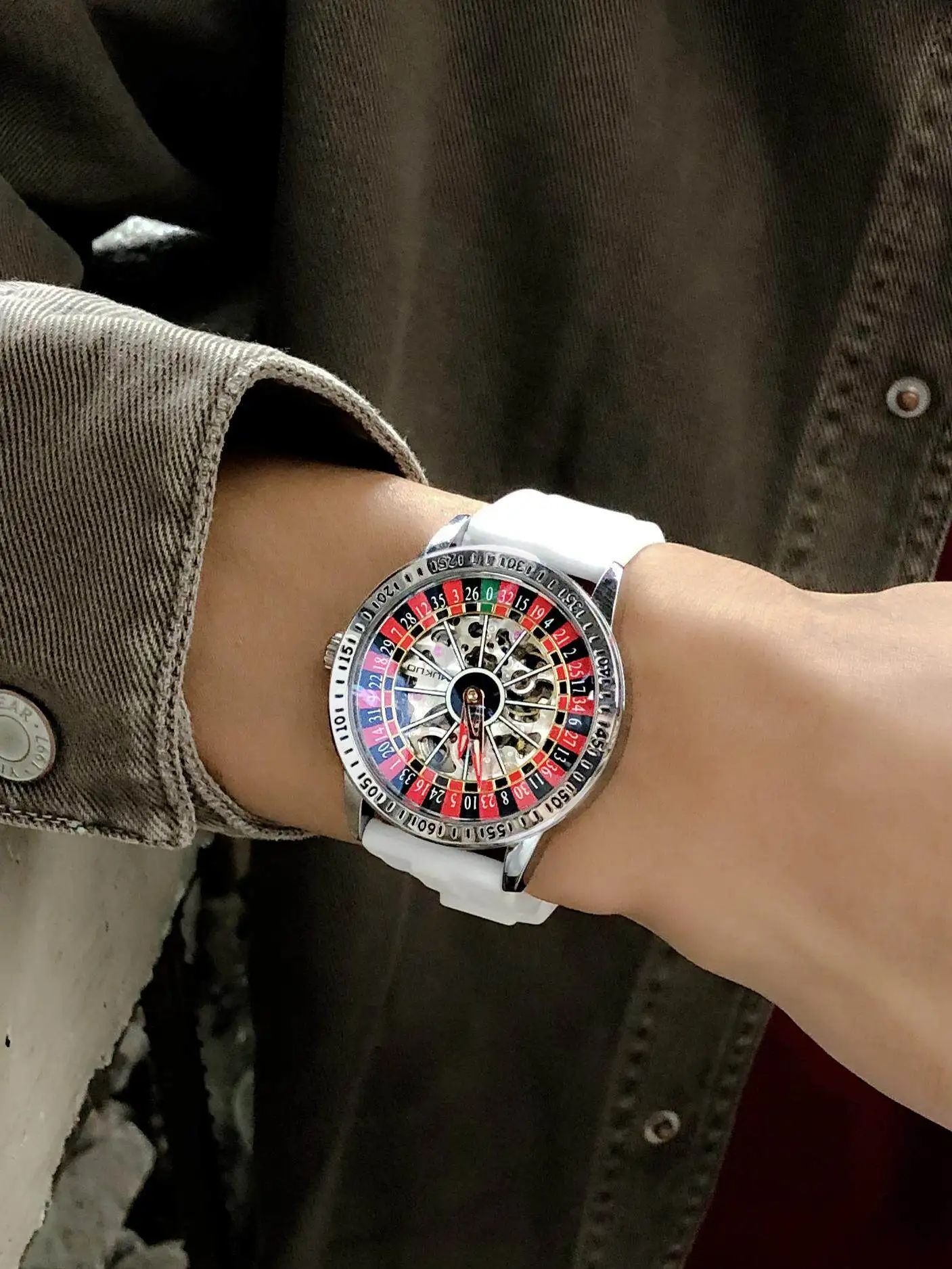 2026 Time of Good Fortune Betting Themed Men's Watch Fully Automatic Mechanical Watch with Water Resistance Luminous Features