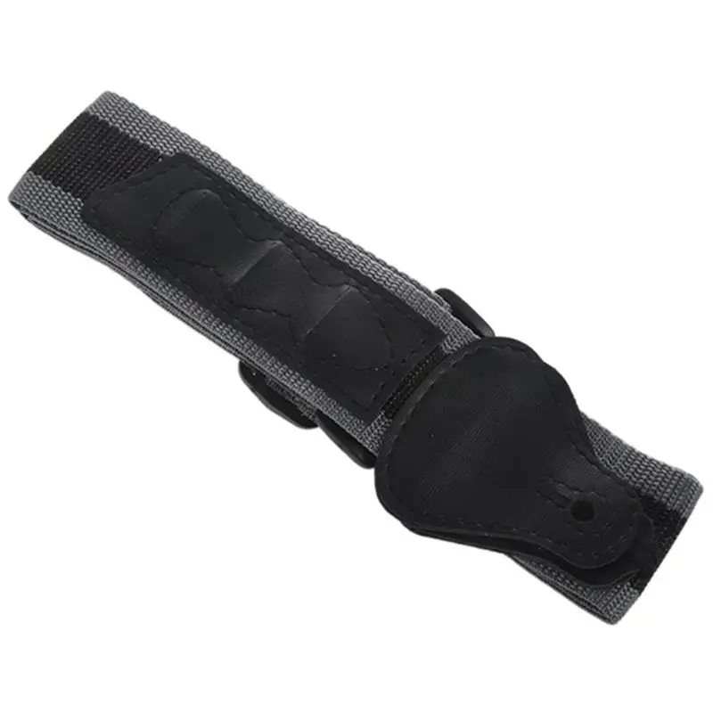 【AUTUMN】Adjustable Soft Electric Guitar Strap Black with 2 Picks Guitar Strap Guitar Pick Clip Acoustic Guitar Bass Strap