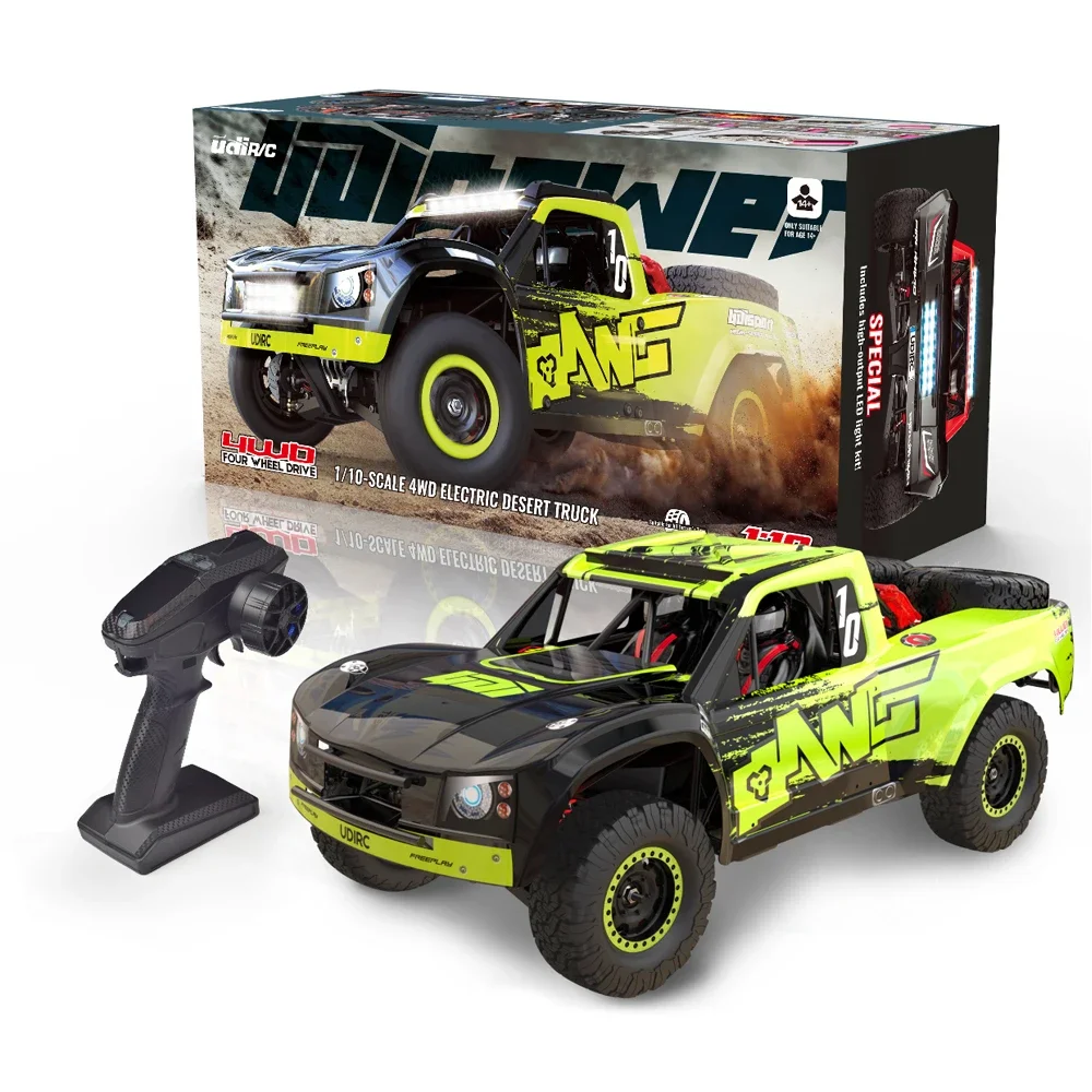 UDIRC Model 1/10 UD1001 UD1002 60KM/H 2.4G RC Car Desert Off-Road Truck 120A Water-Proof ESC Brushless Buggy Without Battery