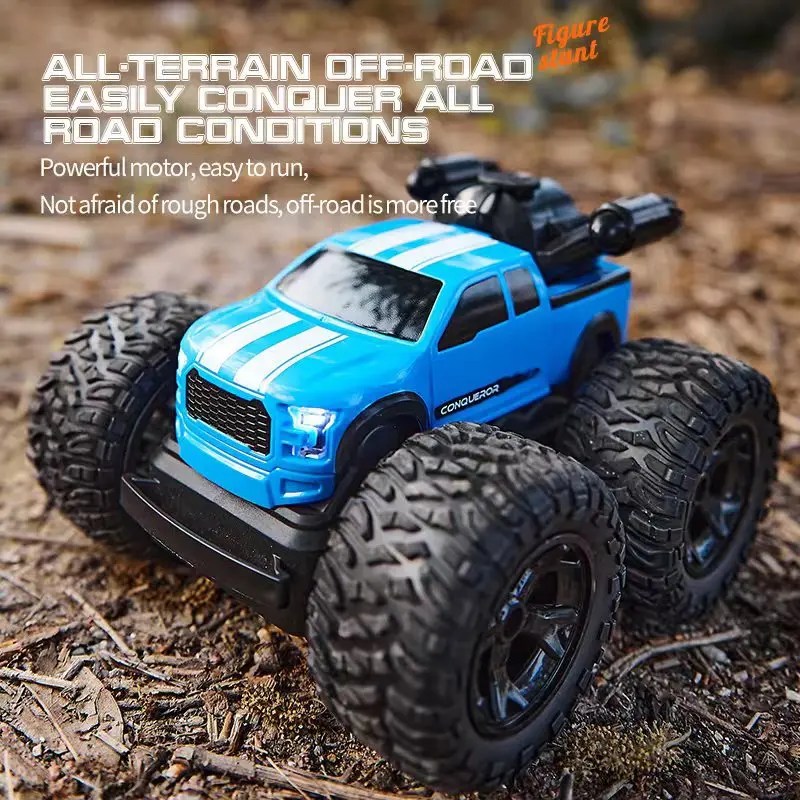 Pengendali jarak jauh Listrik semprot Stunt Model mobil kontrol Off-Road truk mendaki kendaraan hadiah mainan anak-anak