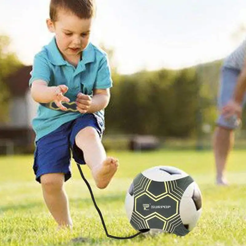 Chute De Futebol Treinador Ajuda De Treinamento De Futebol Mãos Livres Solo Prática Equipamentos Com Cinto Corda Elástica Para Crianças Adultos