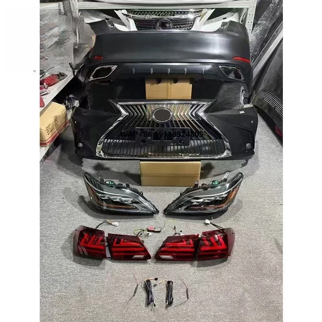 

CZJF Car Body Kits for ES ES350 2007-2012 Upgrade 2023 ES LS Front Rear Bumper Triple LED Headlight Grille Taillights