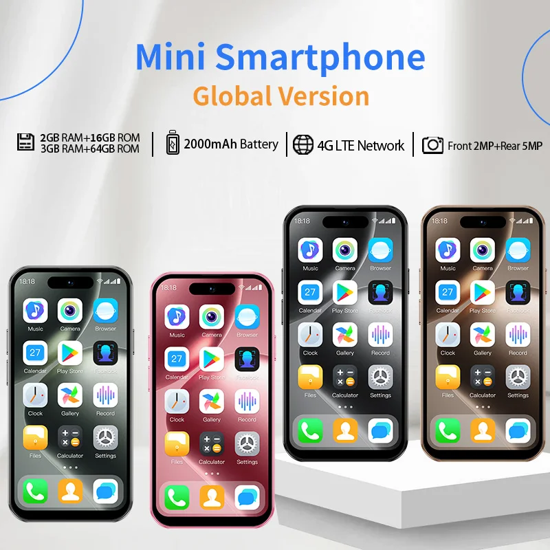Pocket freedom! ONEMYTH M17 Pro Mini Phone: Compact and portable, dual card high-definition screen, Android 12 smooth experience