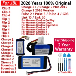 Original Speaker Battery For Harman Kardon Onyx Studio For JBL Charge Boombox Flip Pulse Xtreme 1 2 3 4 5 6 Go Play Onyx Mini