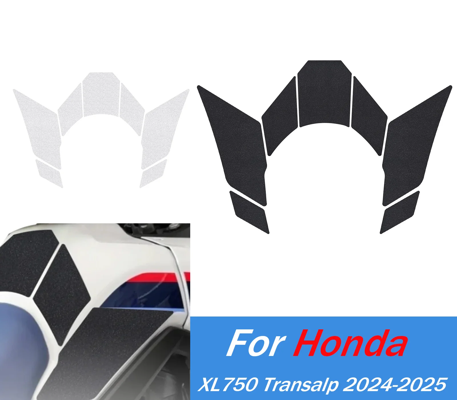 

﻿ Для XL750 Transalp боковые наклейки на топливный бак водостойкая накладка для Honda XL750 2024 2025 мотоциклетные устойчивые к царапинам наклейки