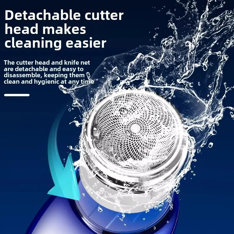 USB portable mini men's shaver, rechargeable electric shaver, waterproof shaver, multifunctional travel electric shaver, shaver